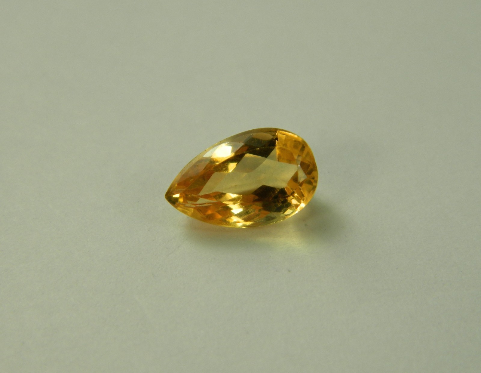Imperial Topaz 2.35 Ct Clarity IF Pear Cut Natural Golden Brazil I077