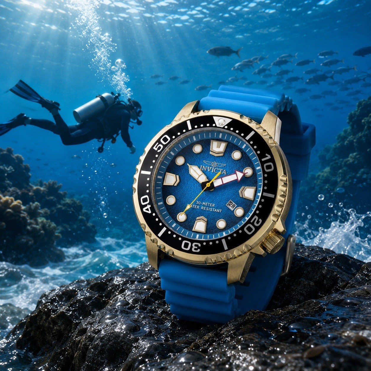 Invicta Pro Diver Abyss Men’s Watch – 48mm. Light Blue (49548)