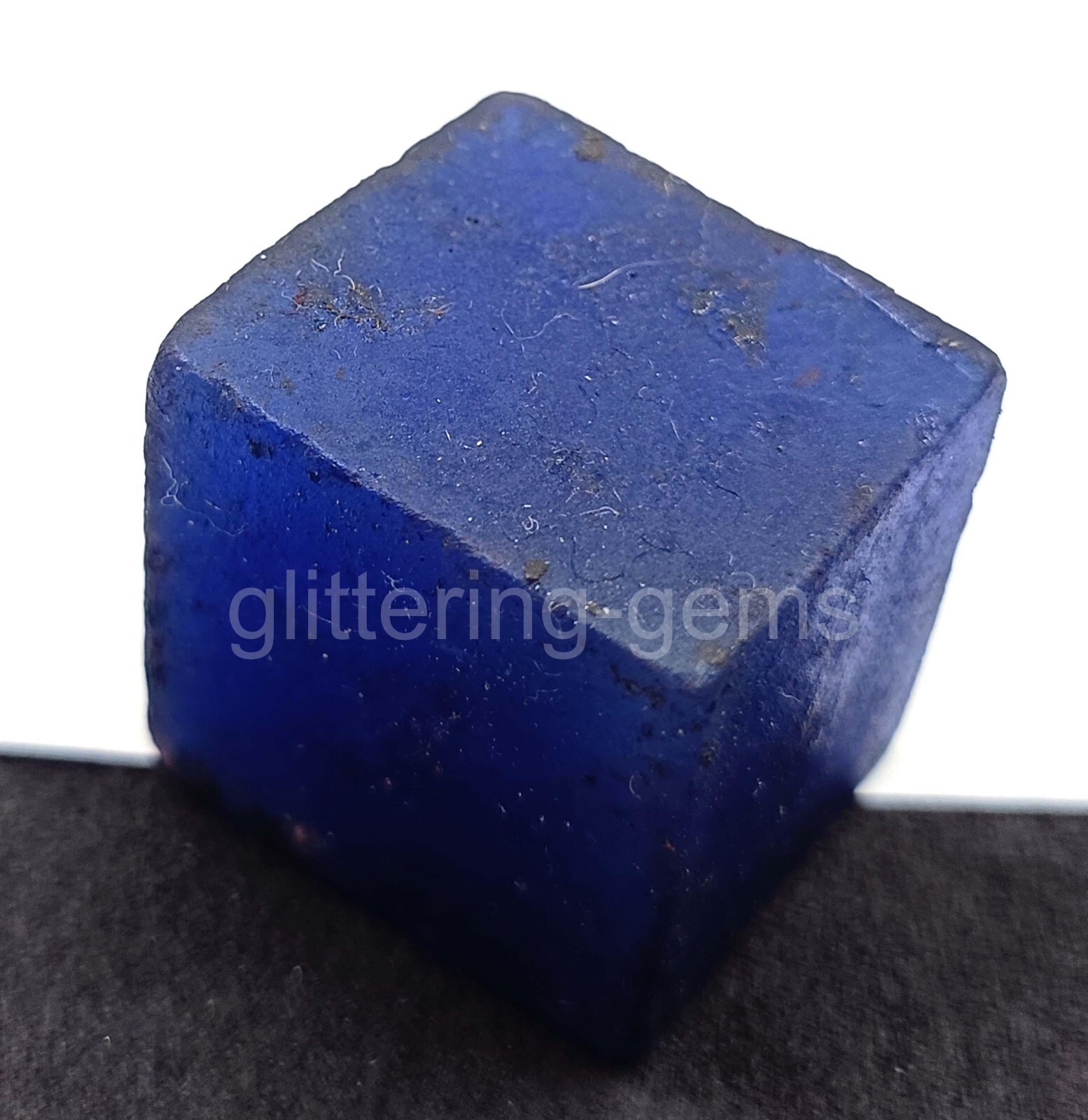 IGL Certified 99.15 Ct Blue Sapphire Rough Cube Dyed Natural Rough Gemstone 5DOH