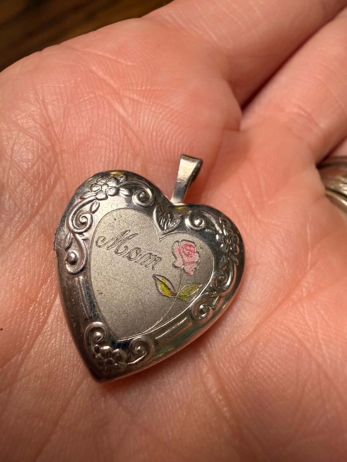 Vintage Sterling Silver 925 Heart Photo Locket