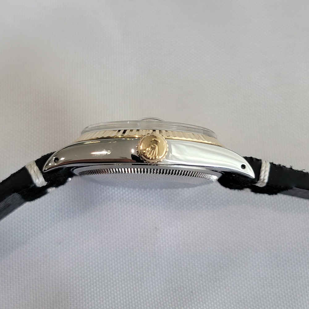 Rolex Oyster Perpetual Date 1500 35mm 14k Gold SS 1970s Mens Automatic RA624B