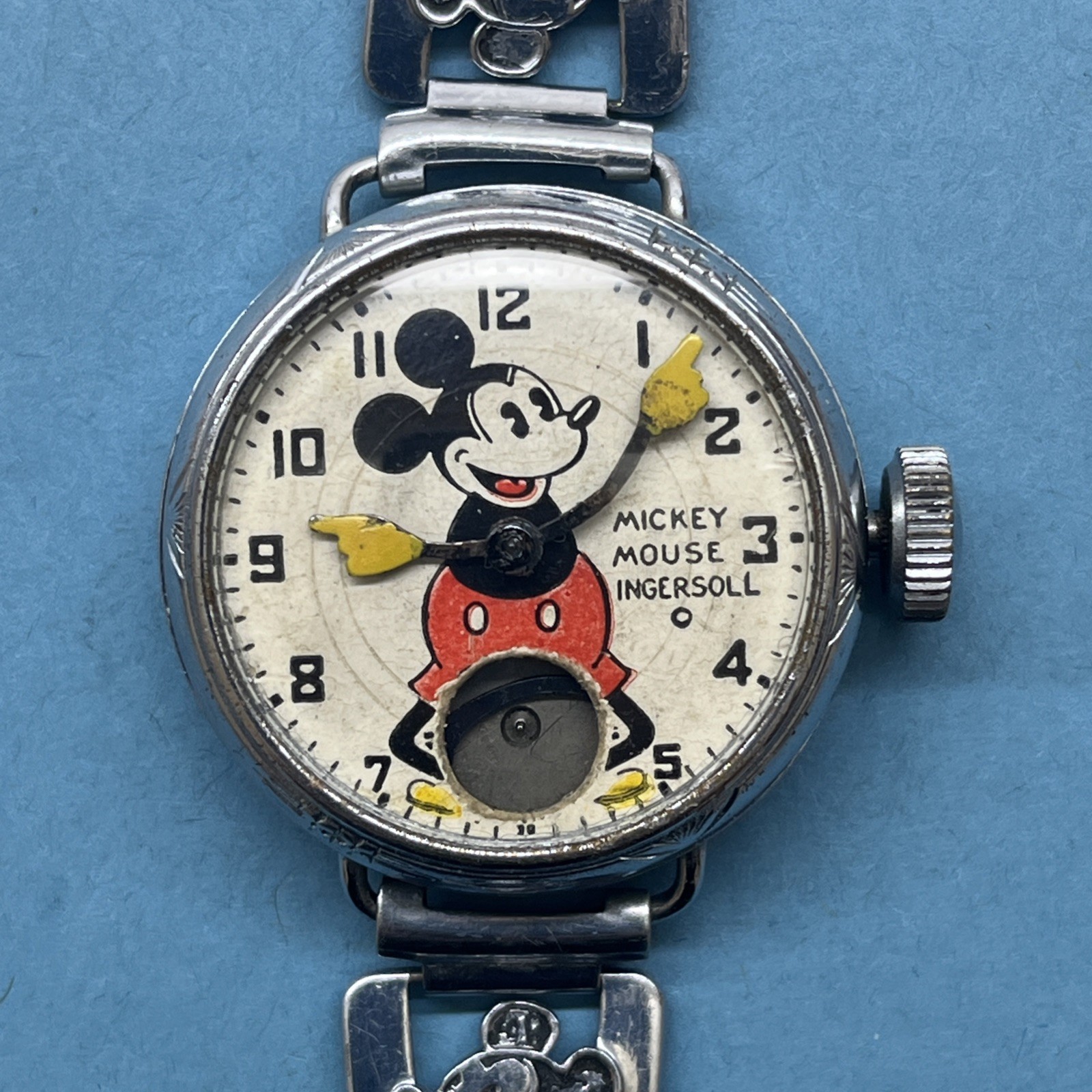 Rare Original 1933 Ingersoll Mickey Mouse Wrist Watch Disney Spares Repair