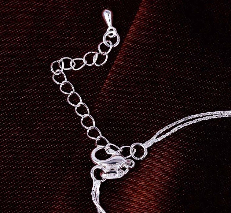 925 Sterling Silver Women’s Chain Adjustable Bells Anklet Ankle Bracelet D689