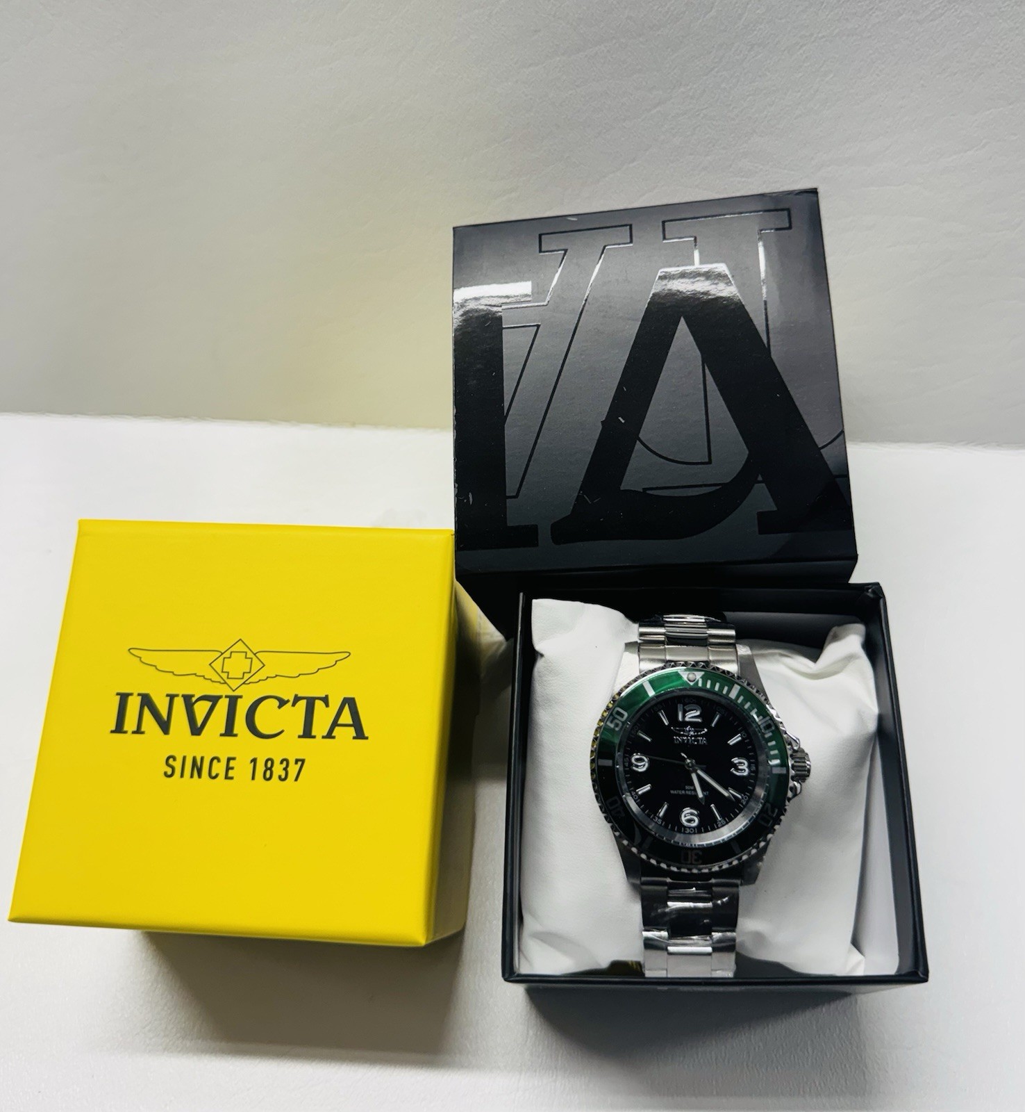 Invicta Specialty Rowan (49338) 40mm Watch Black/Stainless/Green Men’s