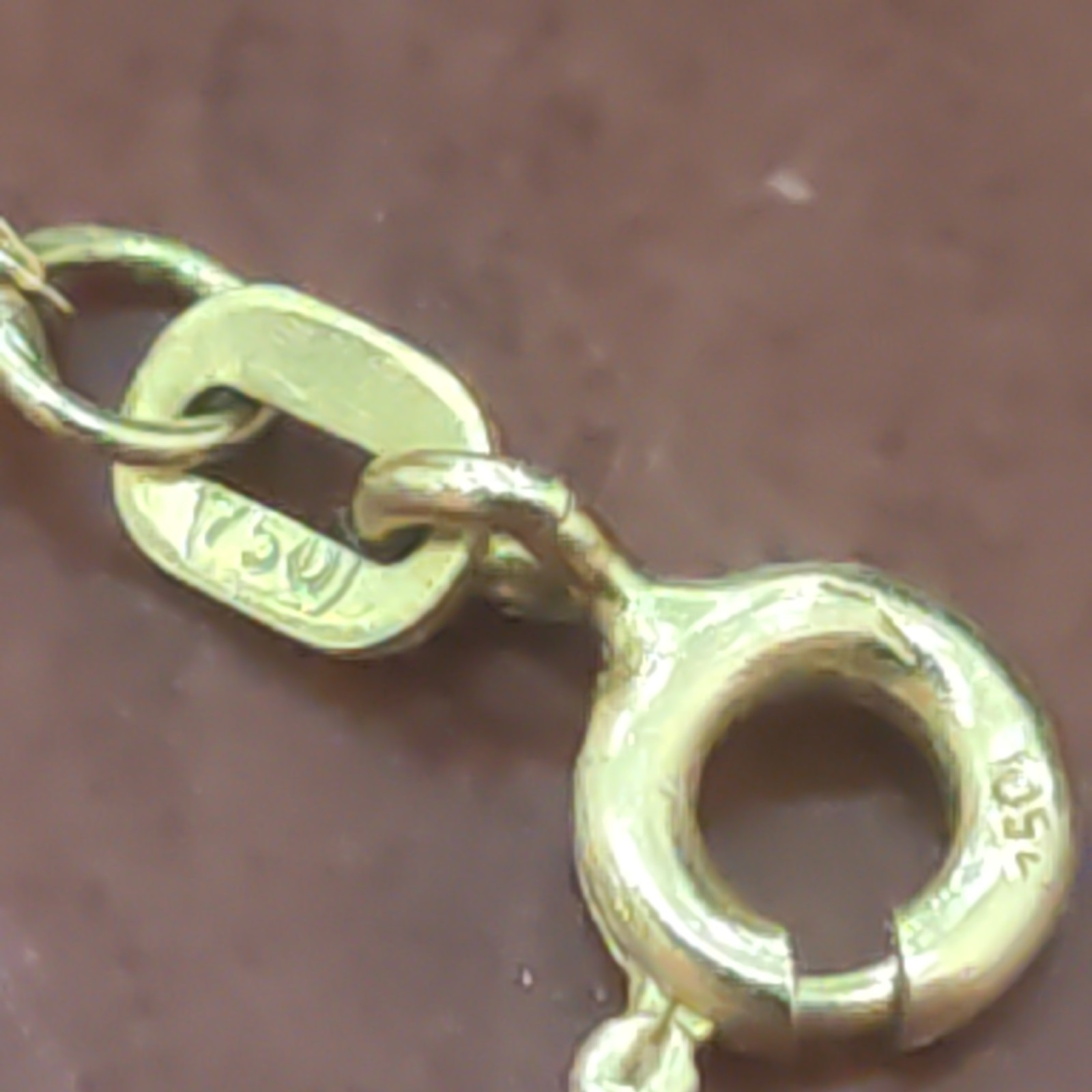 18ct 750 Yellow Gold Rope Chain 18″ 46cm 1.7mm IAMO / Unoaerre