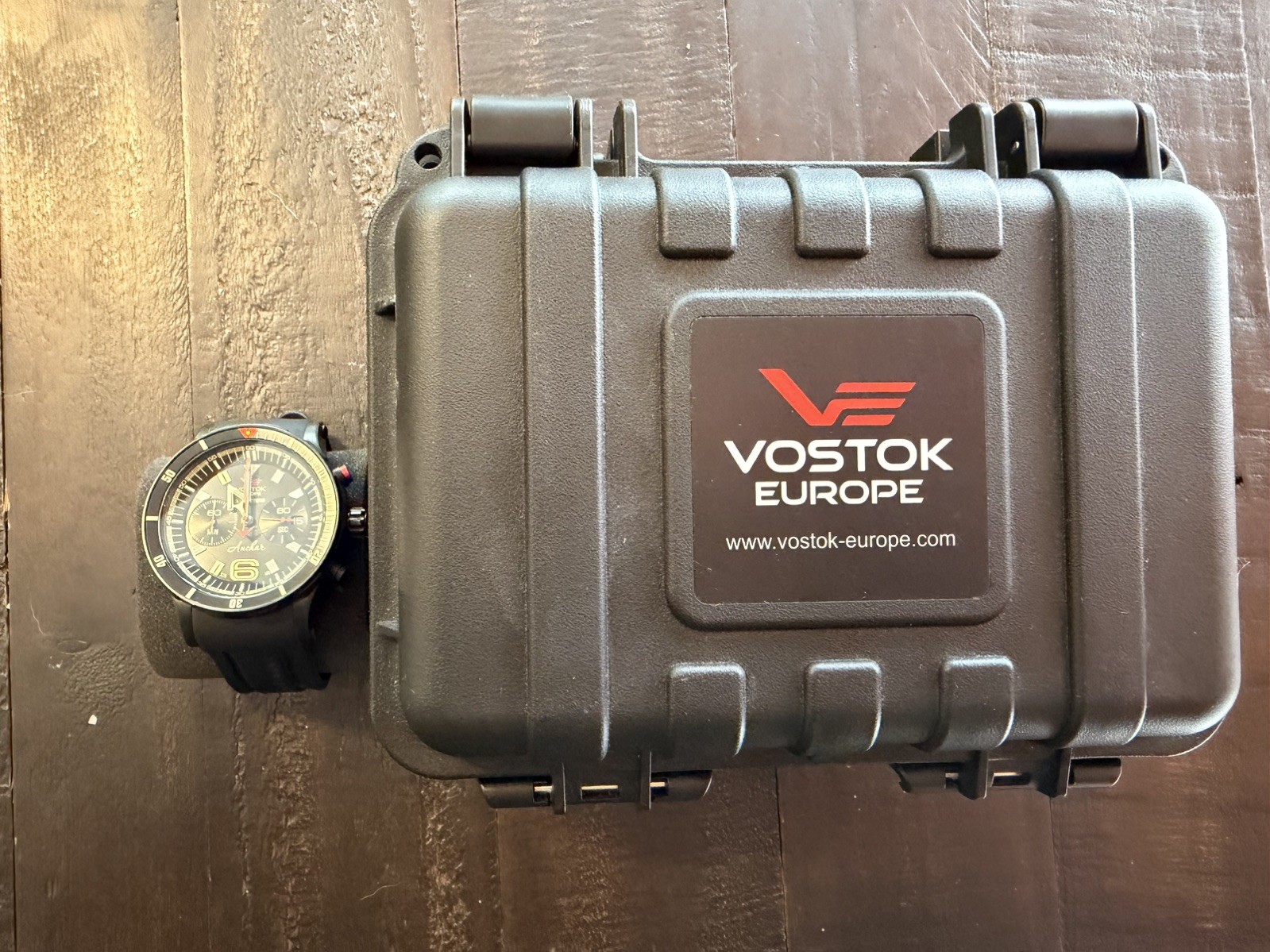 Vostok Europe Anchar Dive Watch Men’s Watch Black Red 6S21/510C582