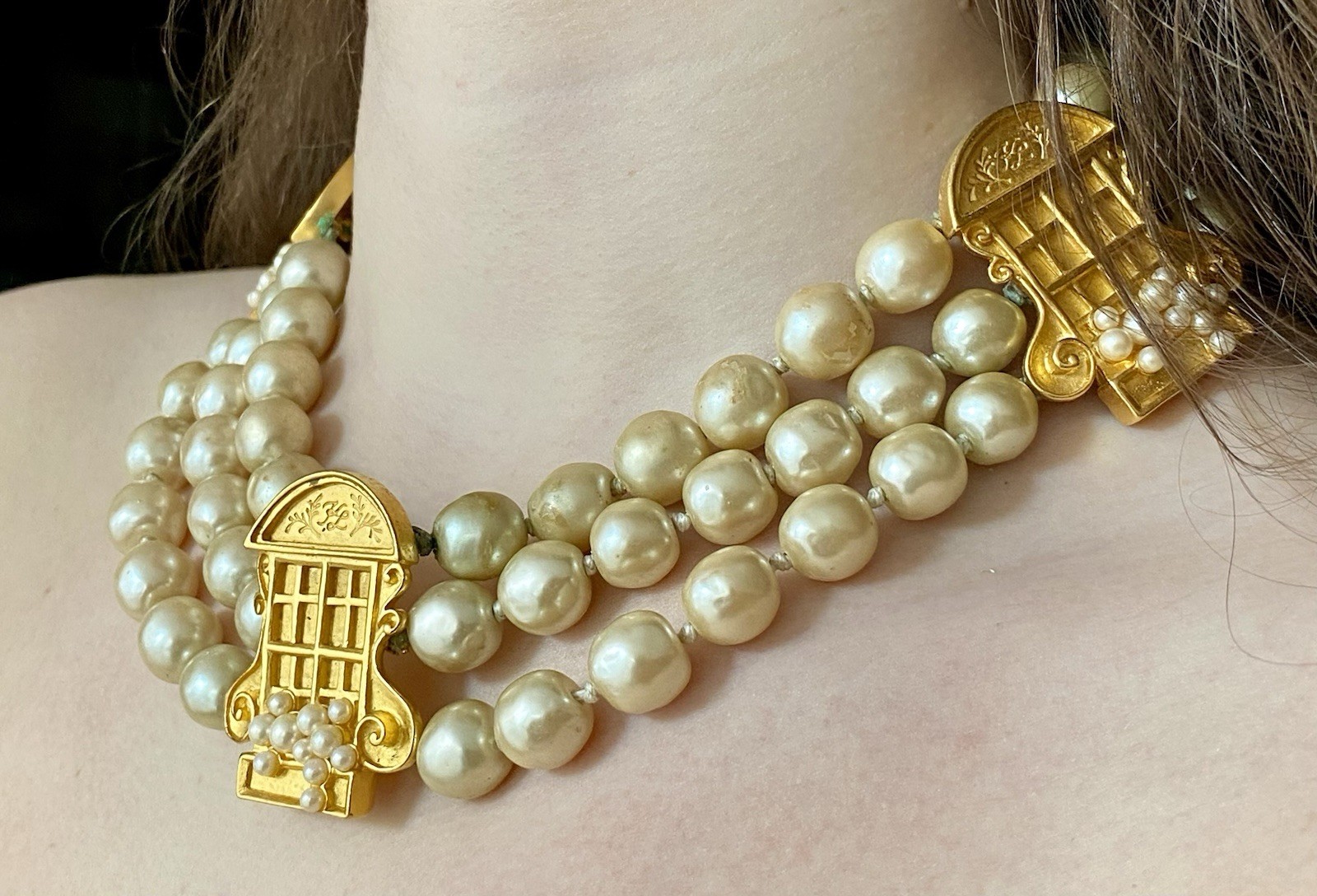 Karl Lagerfeld French Window French Door Necklace RARE investment Piece