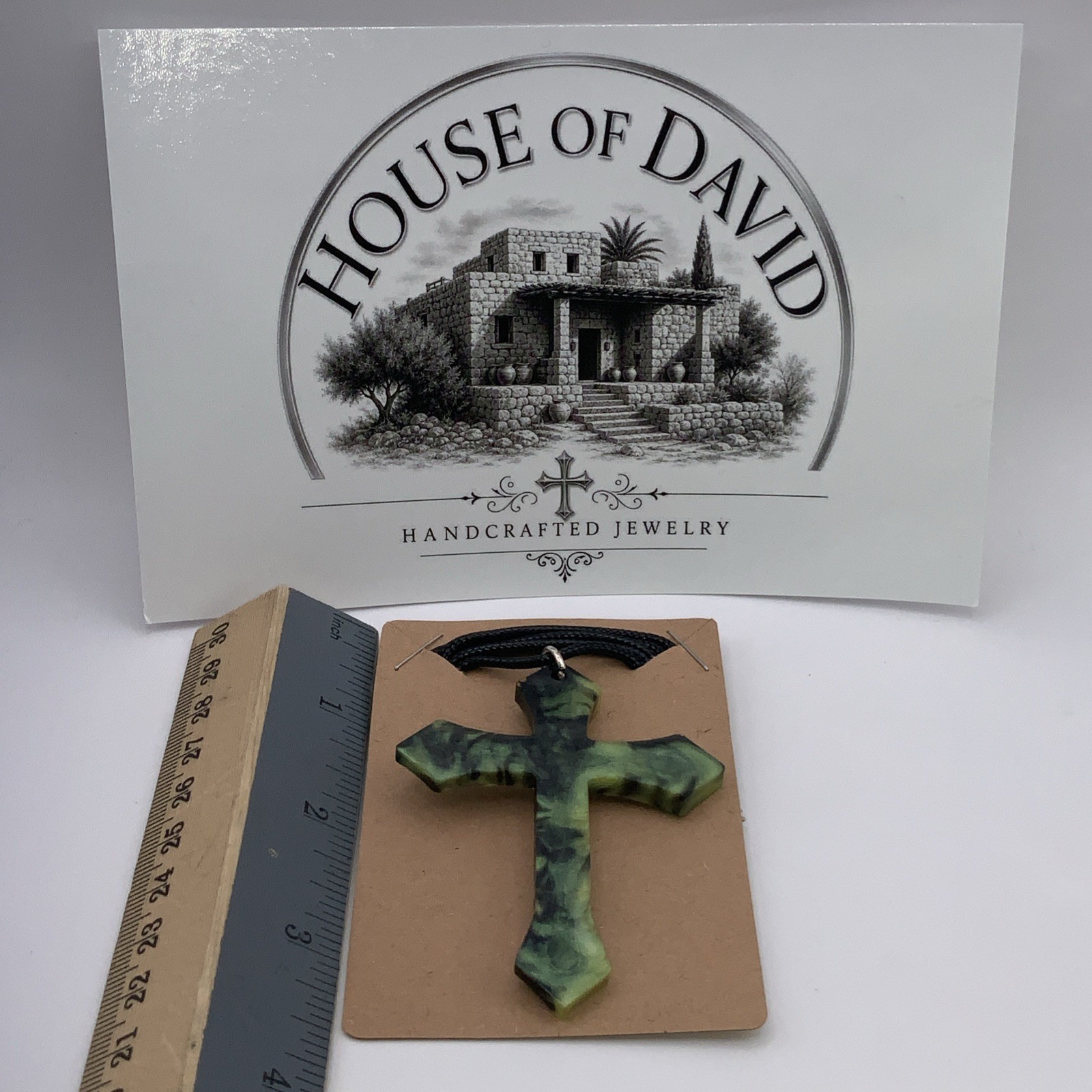 House Of David Handmade Cross Necklace Jungle Venom