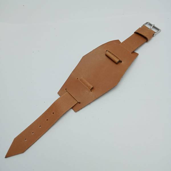 18 mm Bund Cuff Hollywood Citizen Bullhead Brad Pitt Brown Strap BRQ69ARL2