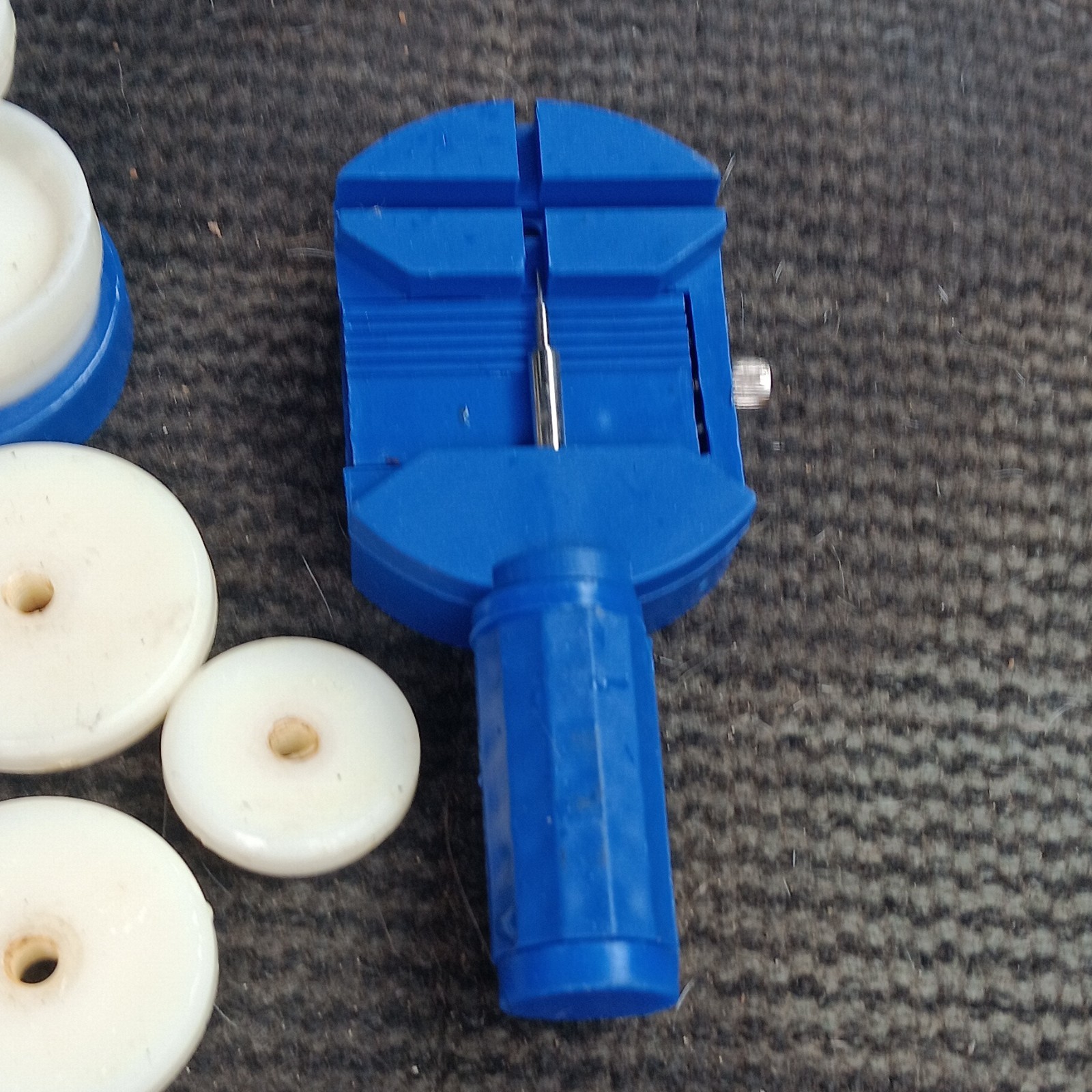 Watch Repair Kit Tools Set – Case Back Press Holder, Link Remover Vise FREE EXPR