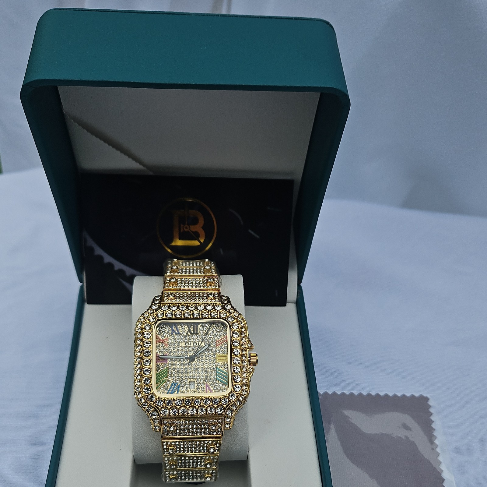 BIBI Luxury Watch Gold Dial Gold Band 41.2mm Watch BRAND NEW NEVER WORN
