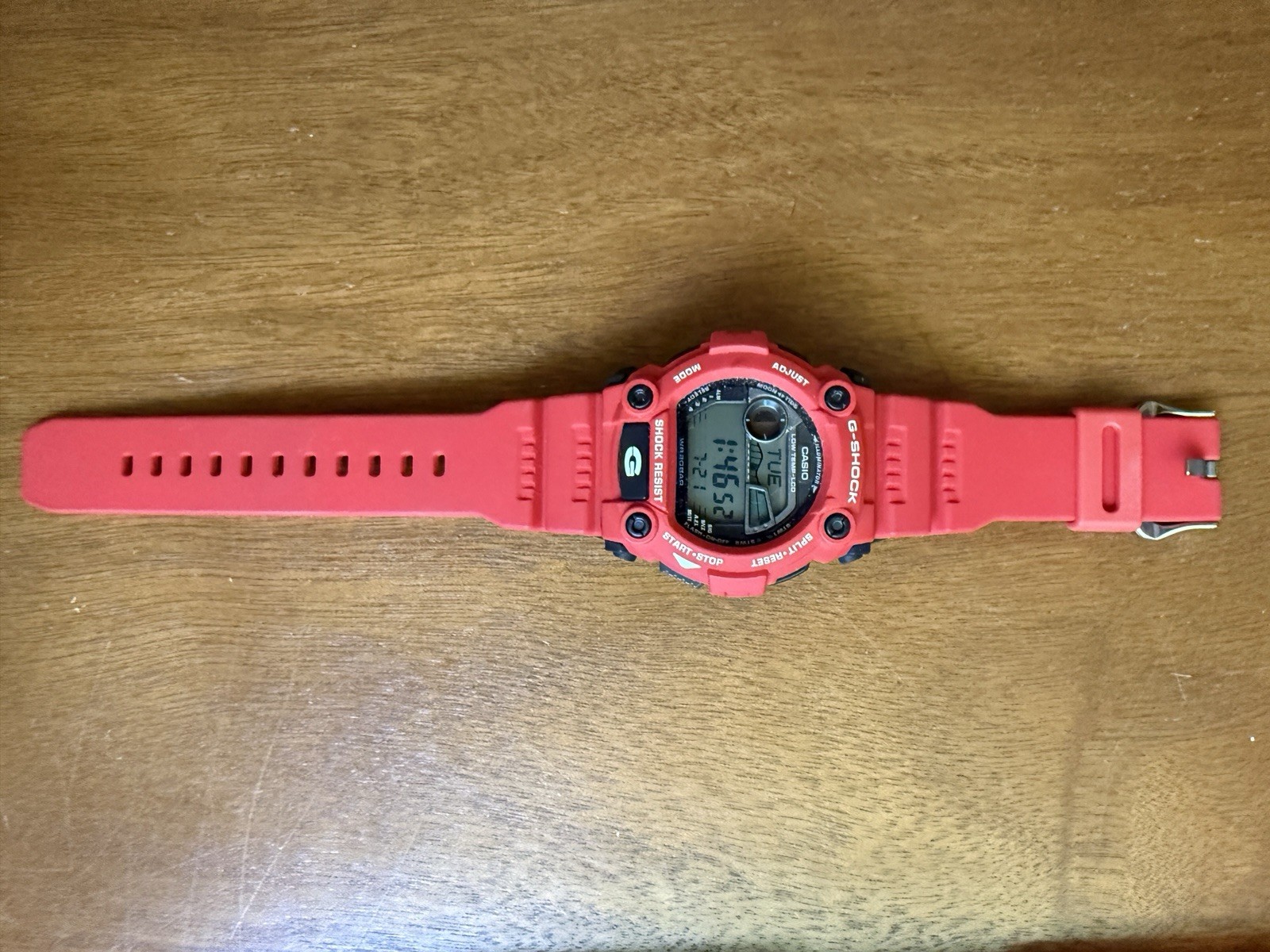 Casio G-Shock Red 3194 G-7900A-4 Tide/Moon Digital Watch