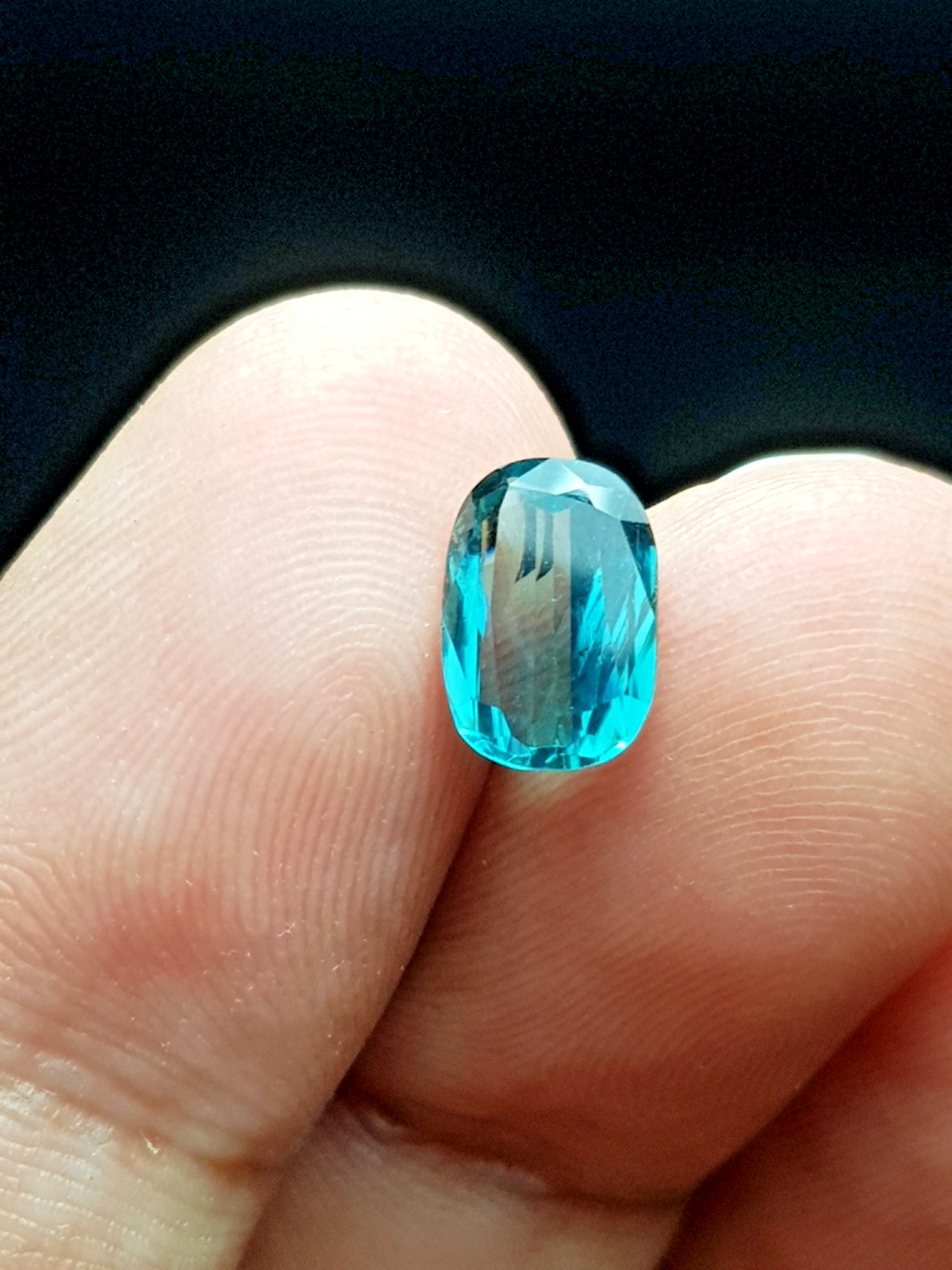 1.50 Carats Natural Blue Colour Tourmaline Loose Gemstone From Afghanistan Mine