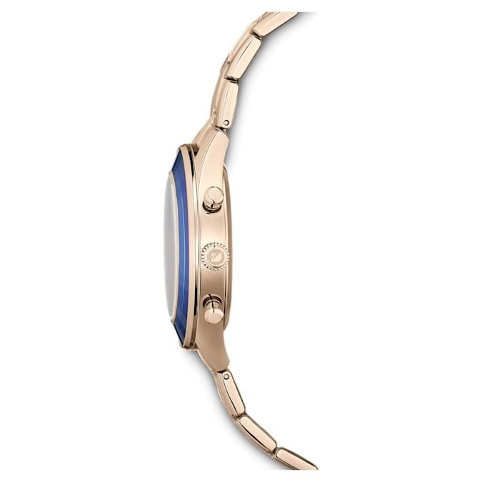Swarovski Octea Lux Sport Watch Blue dial Gold Tone Bracelet 5632481