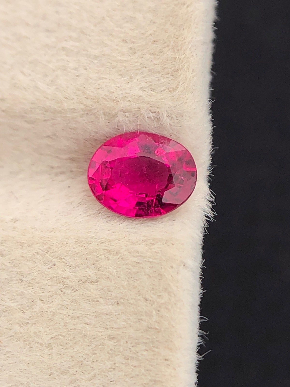 0.45 Ct Natural Pink Tourmaline Oval Loose Faceted Gemstone Making For Jewelry
