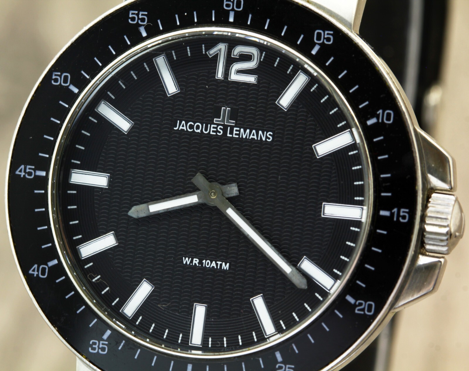 Jacques Lemans 1-1709 JL.AA Geneve quartz Swiss made stainless steel wristwatch