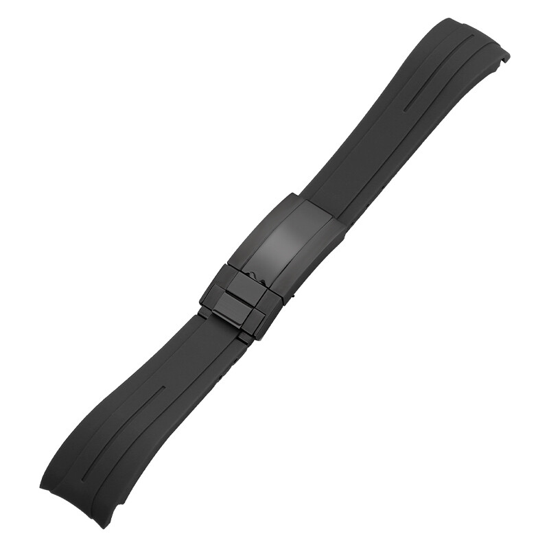 New 20mm 21mm 22mm Silicone Rubber Watch Band Replacement Strap Butterfly Buckle