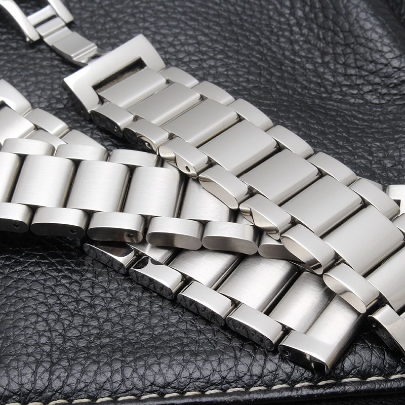 16 18 20 21 22 23 24 26mm Solid Stainless Steel Watch Strap Band Watchband NEW