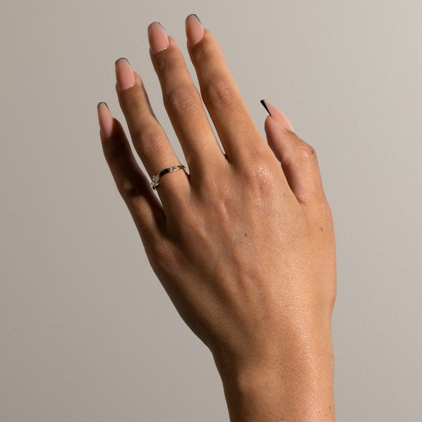 Lab Grown Diamond 0.23 TCW Round, Tapered Baguette & Pear unique Wedding Band