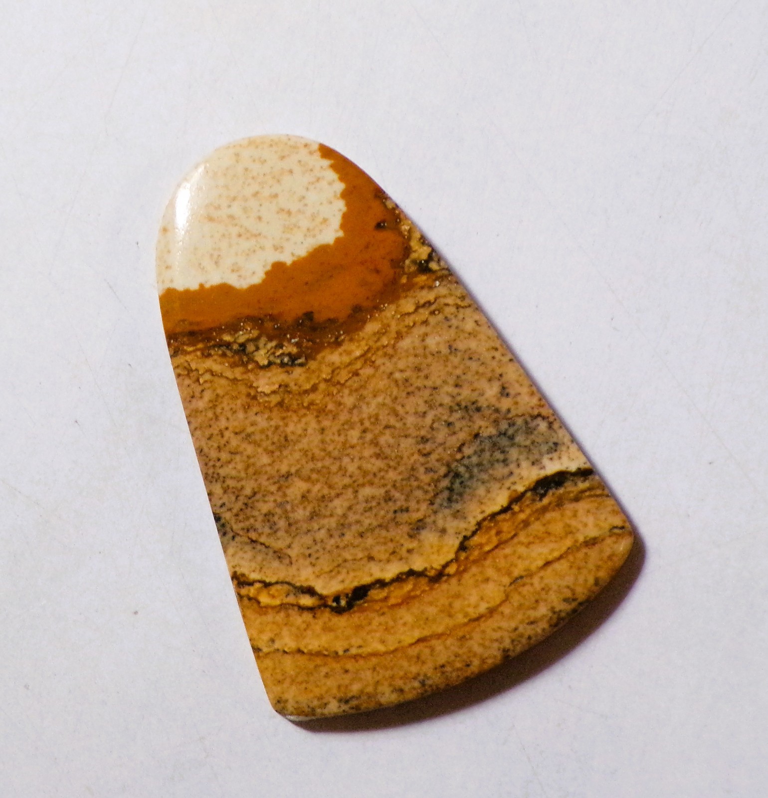 47.15 Cts Natural Picture Jasper Cabochon Loose Gemstone 45X30X5MM