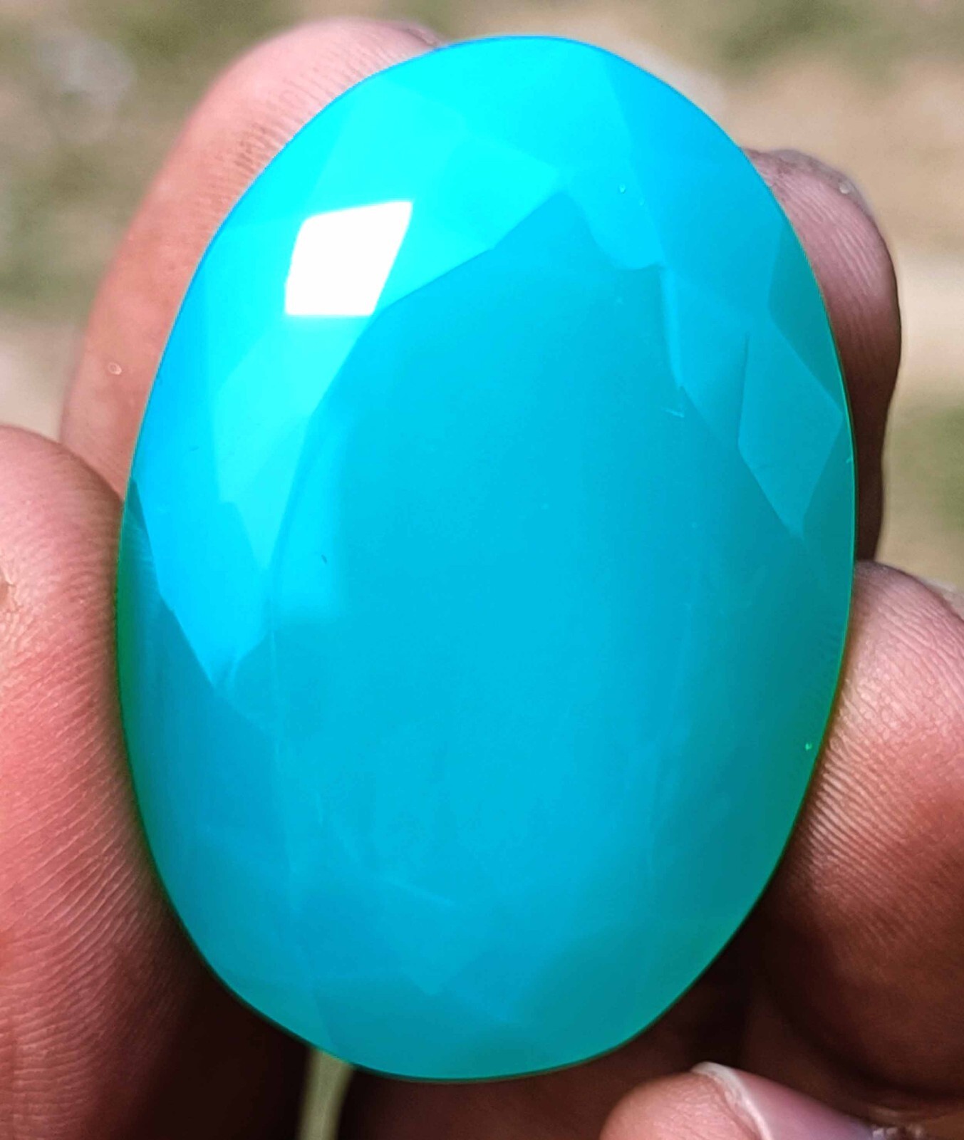 RAREST PIECE GREEN OPAL 168 CT EGL CERTIFIED UNTREATED OVAL CUT LOOSE GEMSTONE