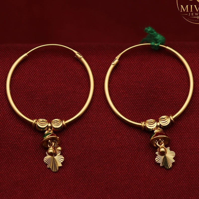 Modern Statement Hoop Earrings 3.9cm Large Lightweight 3.94g Birthday Gift