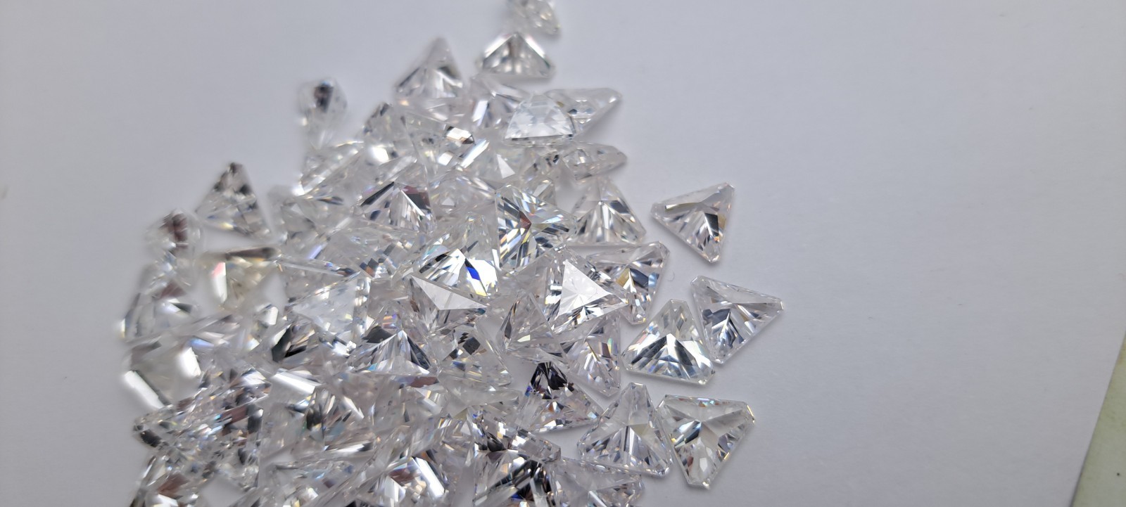 10 Pieces 7mm Trillion Triangle Cut CZ Stones Cubic Zirconia