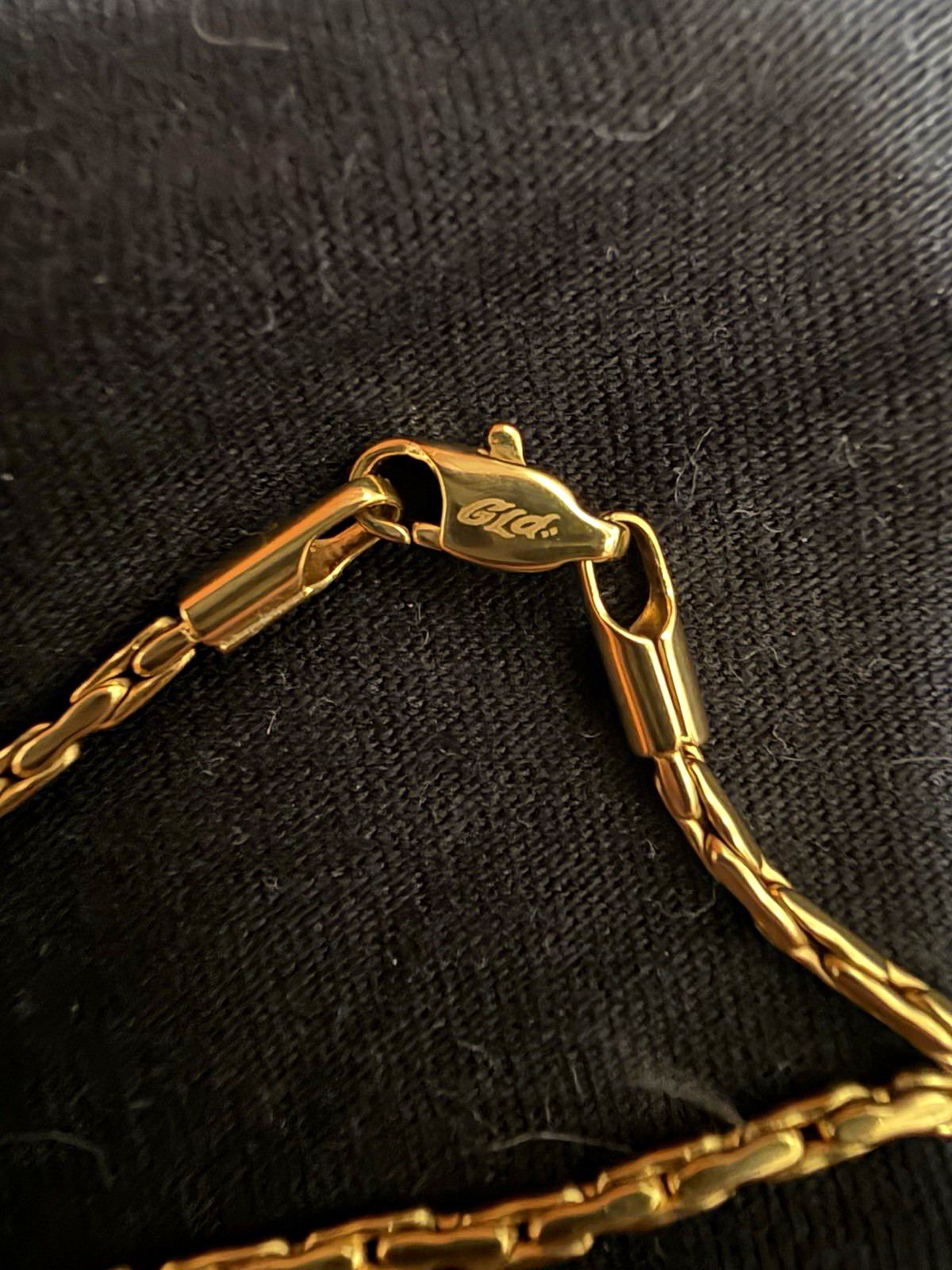 Gold Tone Rope Chain Necklace, Lobster Clasp Closure, No Pendant
