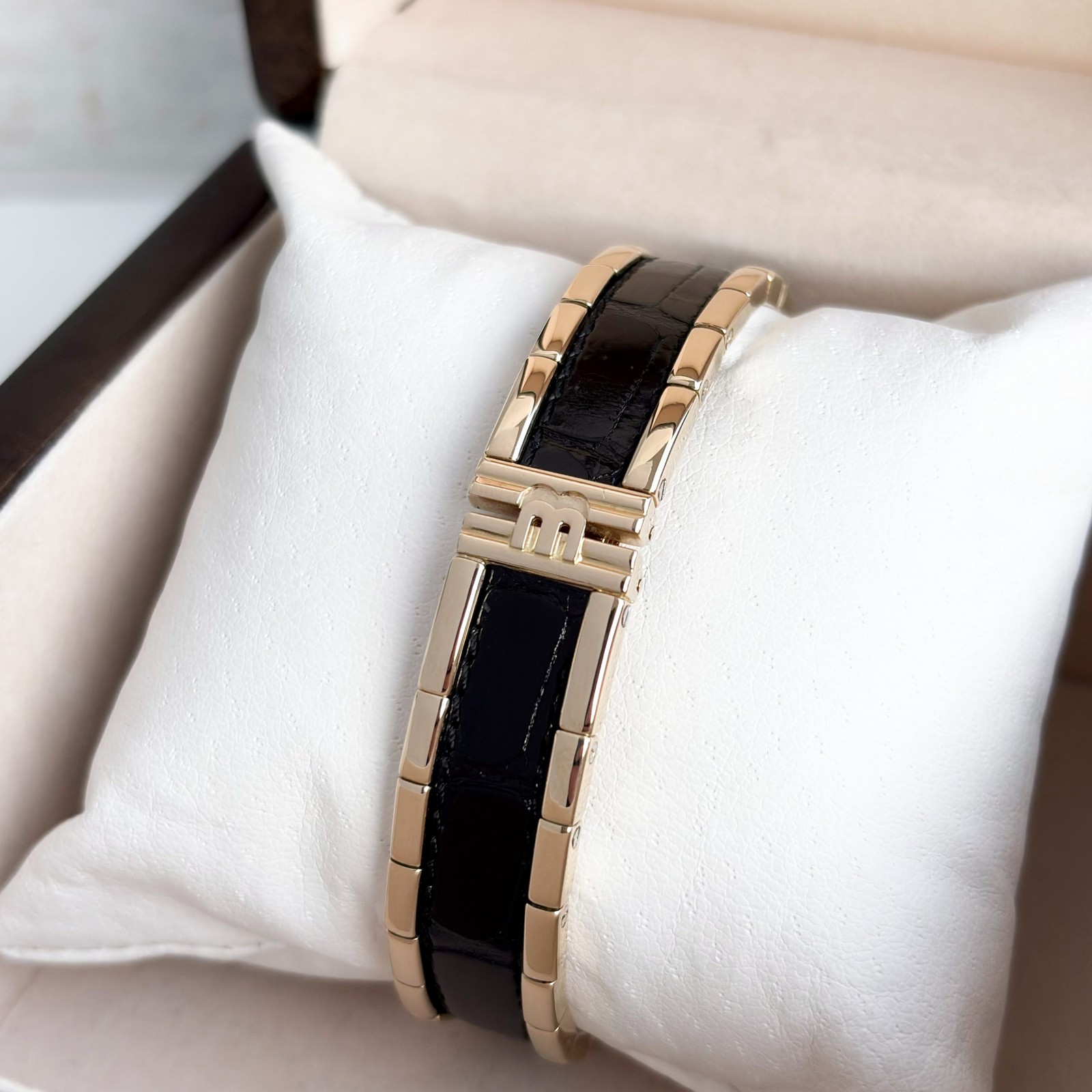 Baume & Mercier 18k Gold Vintage Lady 48372 Quartz 27mm Wempe Bracelet Ladies’