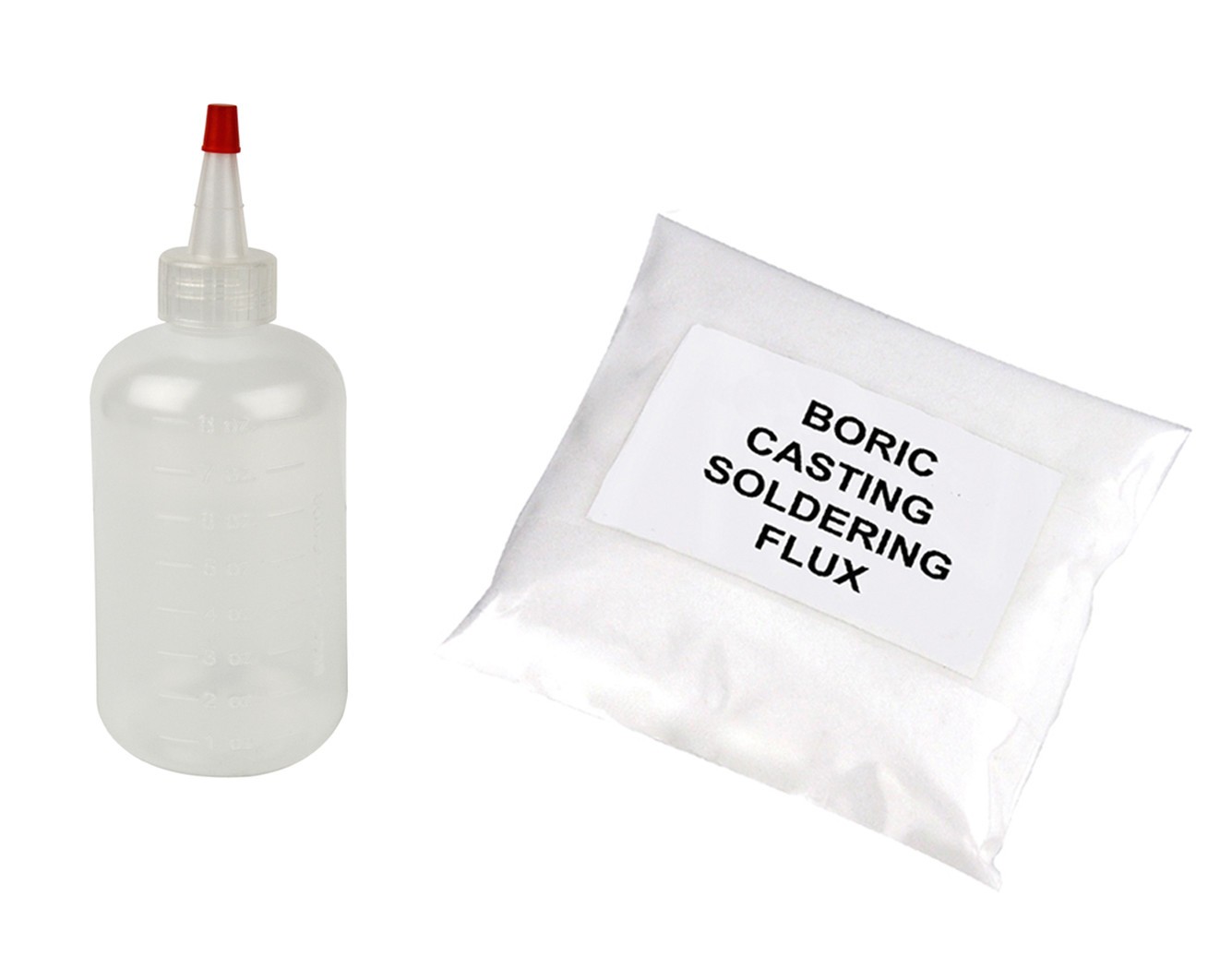 5 Lbs Boric Deoxidizing Casting Solder Flux Melting Metals and Free Flux Bottle