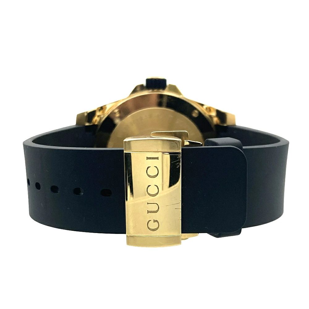 Used GUCCI YA136219 dive snake Wrist watch Men Quartz Gold