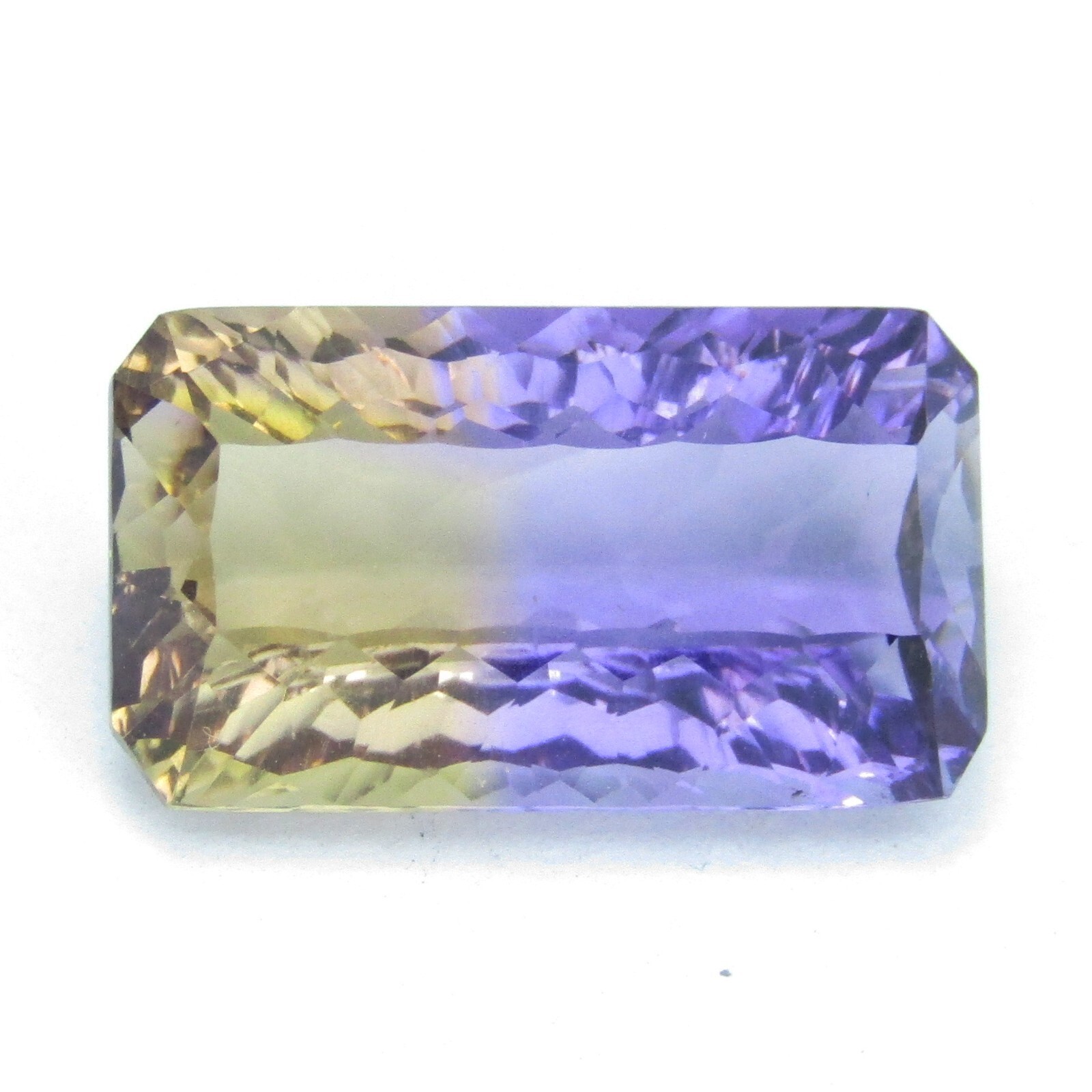 7.55Cts Sparkling Natural Ametrine 15.8x9x6.6mm Laser Cut Loose Bolivia Gemstone