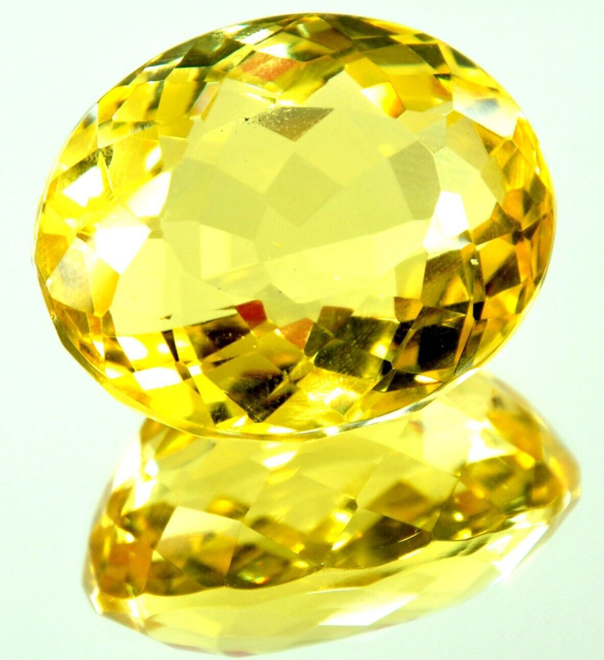 Large Yellow Citrine 25.20 Ct. Oval Cut AAA+ Loose Gemstone for Ring & Pendant