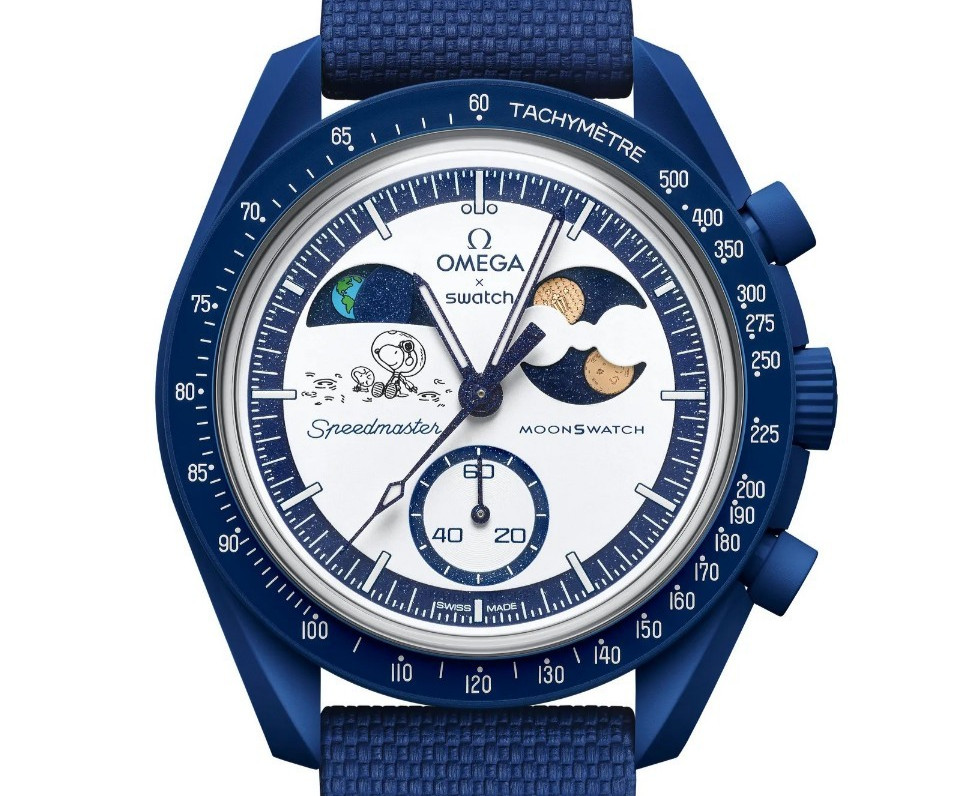 Omega x Swatch x Snoopy Popcorn Harvest MISSION TO EARTHPHASE MOONSHINE GOLD JPN