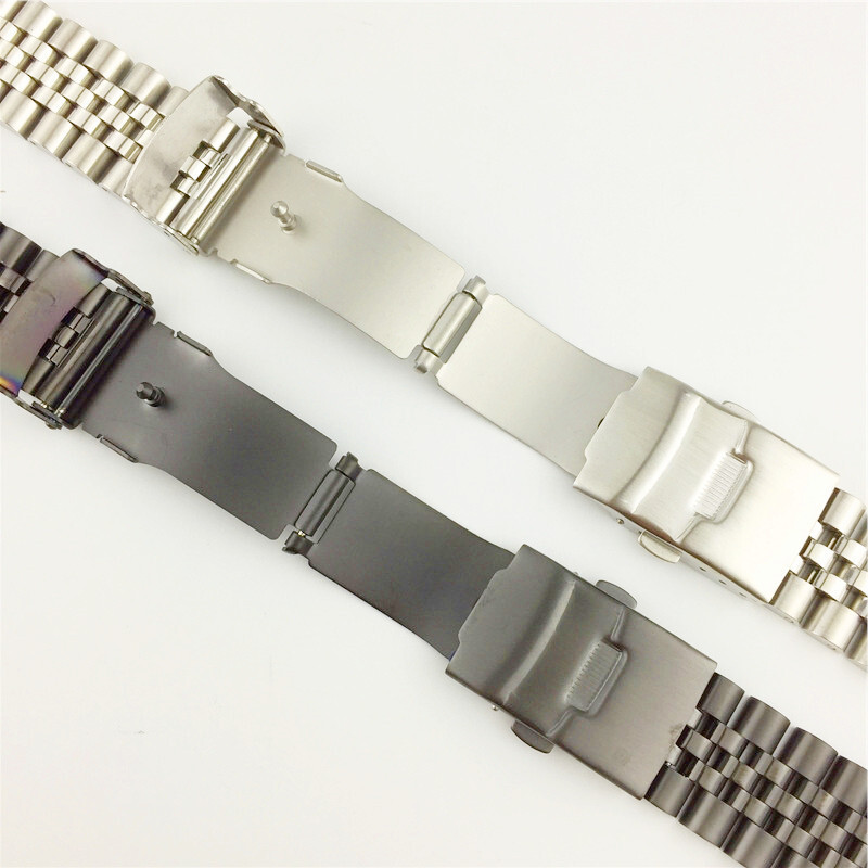 High Grade Solid Rugged Stainless Steel Watch Wristbands Business Strap 18-30mm