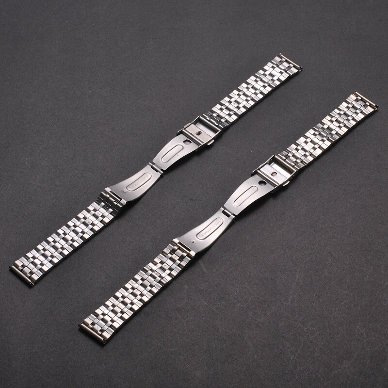Premium Watch Accessories Five Beads Stainless Steel Watch Band Strap 18 20 22mm