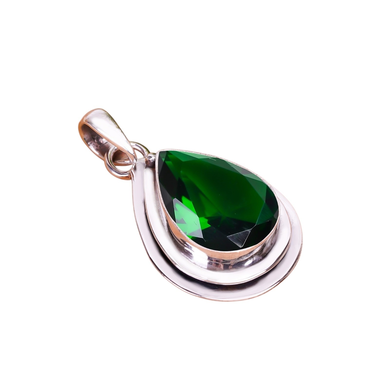 Chrome Diopside 925 Sterling Silver Pendant, Christmas Gift, Gift For Her P14969
