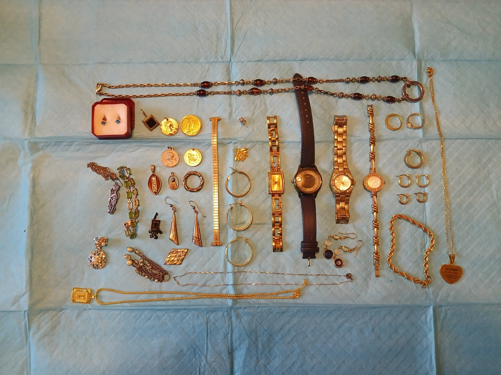 Lot of Watches, Jewelry, Pendants, all in one, free ship in USA