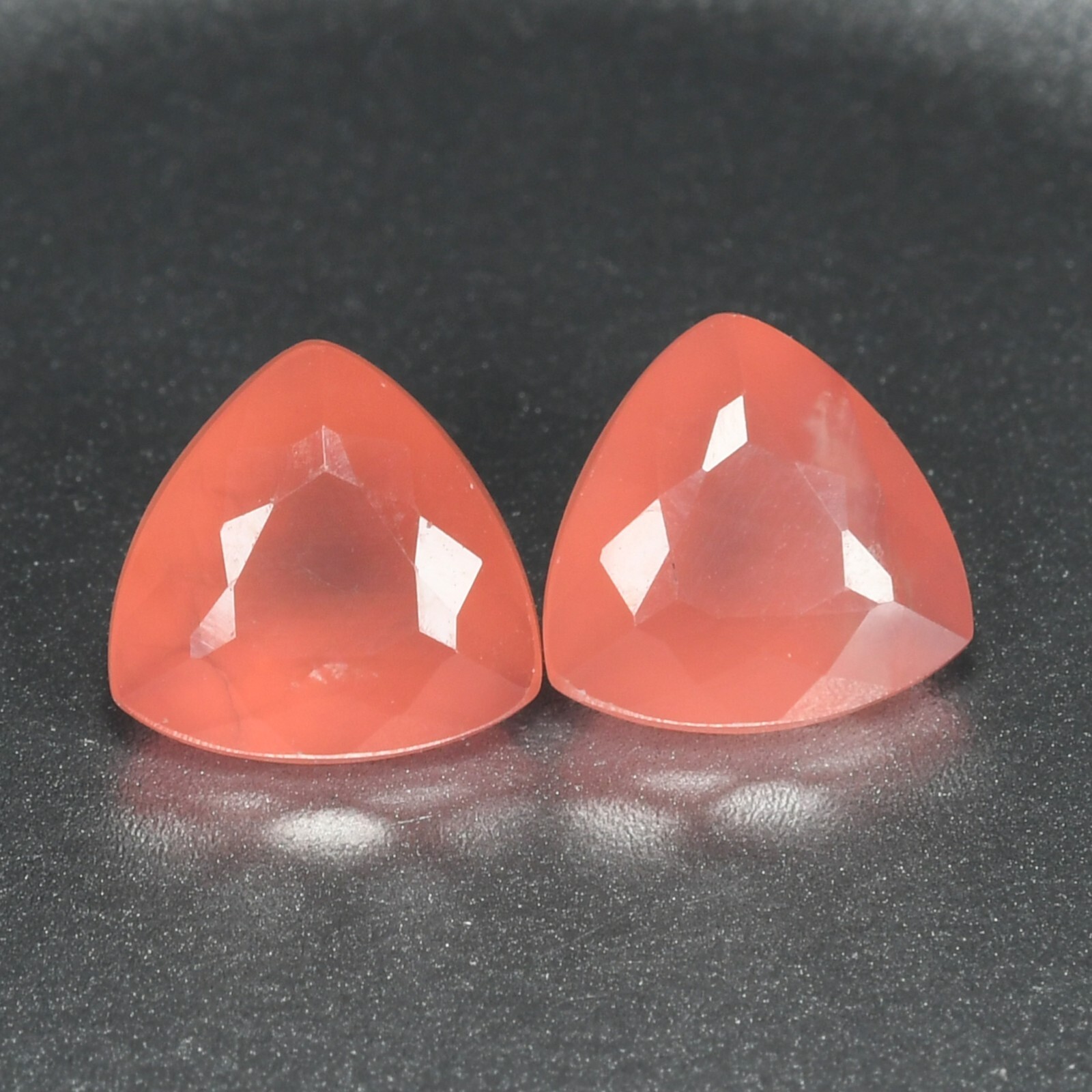2.51Ct 6.8mm Pair Sensational Ultra Rare 100% Natural Rhodochrosite Earth Mined