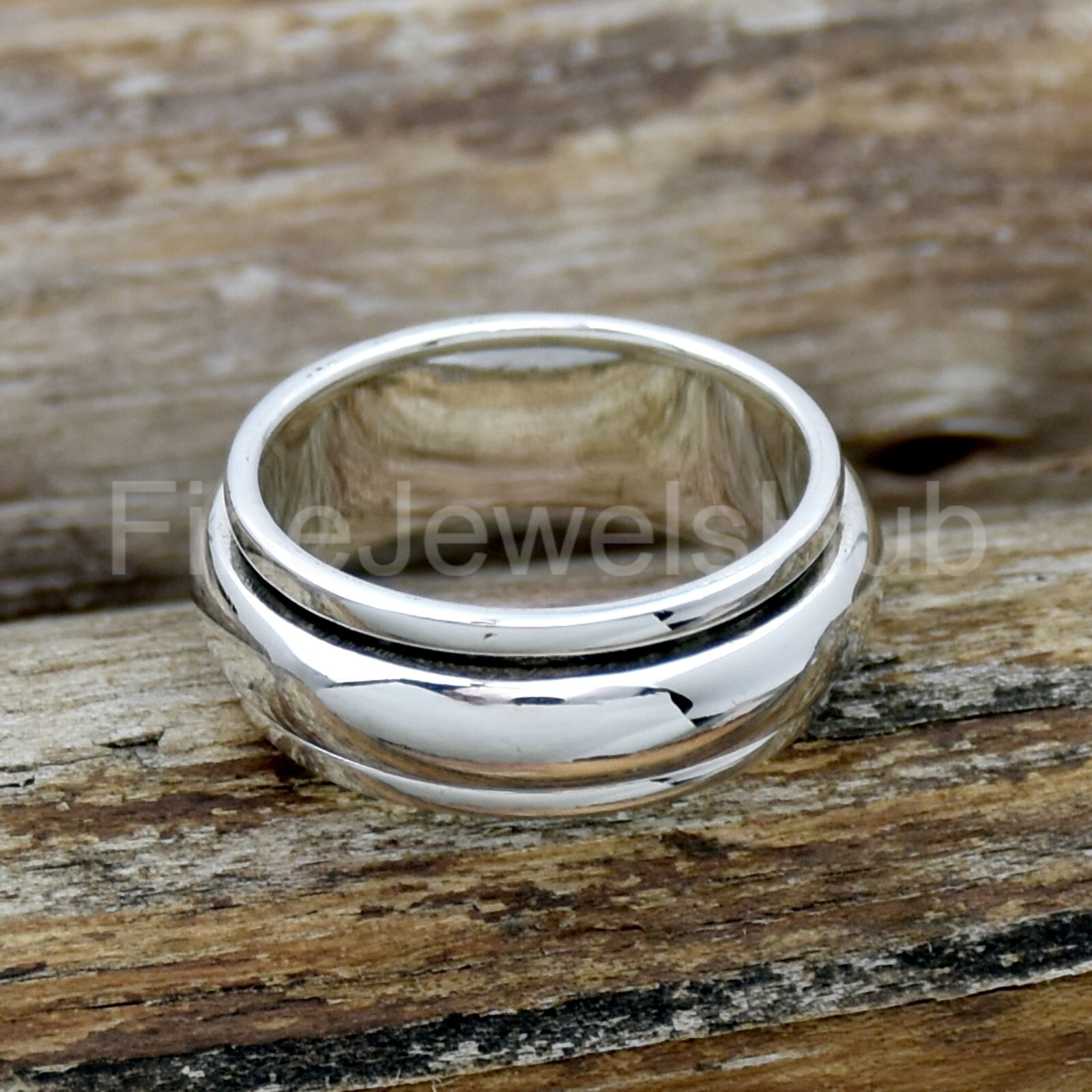 Spinner Ring, 925 Sterling Silver Ring, Spin Meditation Ring, Statement Ring