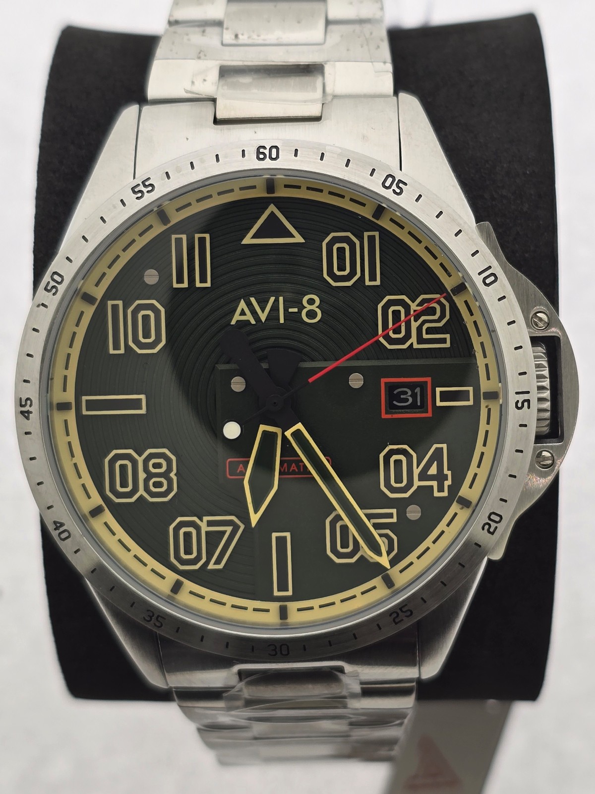 Unworn AVI-8 P-51 Mustang Jubilee Auto 43mm L.E. 597/1200 Model AV-4087-33