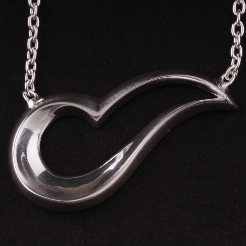 GEORG JENSEN Sterling Silver. Pendant # 654. Heart. AUSTRALIEN LIMITED. 20001210