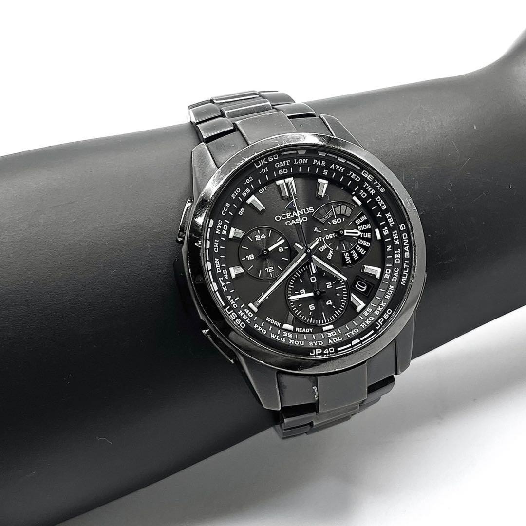 Casio Oceanus OCW-M700TBJ-1AJF All Black Titanium Solar Atomic Chronograph JDM