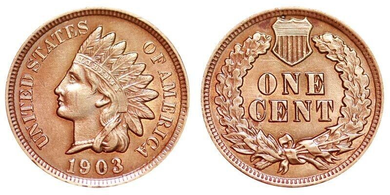 INDIAN HEAD PENNY Necklace – authentic vintage copper one cent US coin