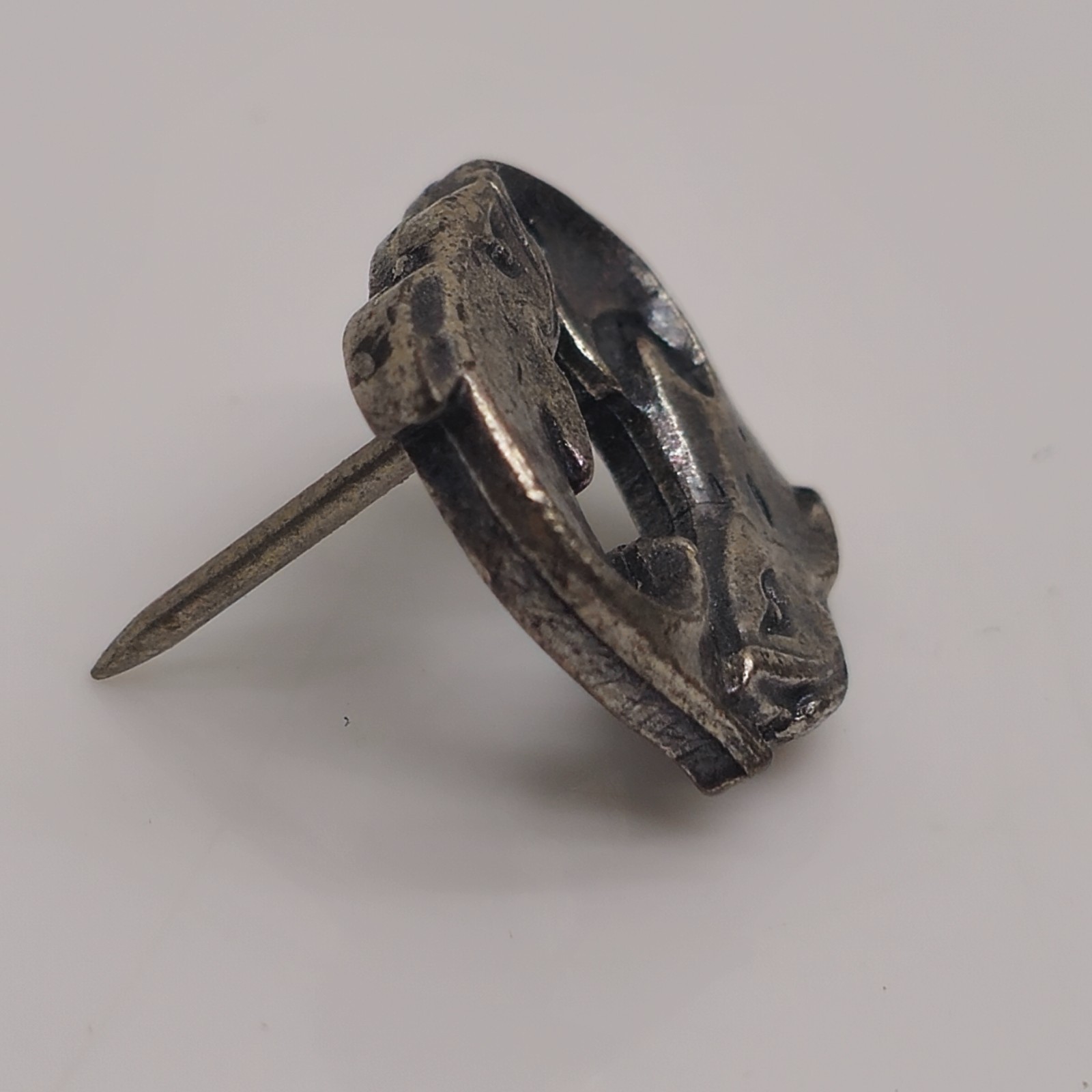 Alison Sterling Silver 925 Dolphins Circle Pin Brooch Approx 3/4in