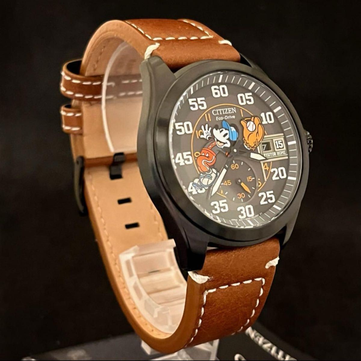 [B1P] Citizen Disney Mickey Mouse Baseball Model Quartz Mens Watch [k3p]
