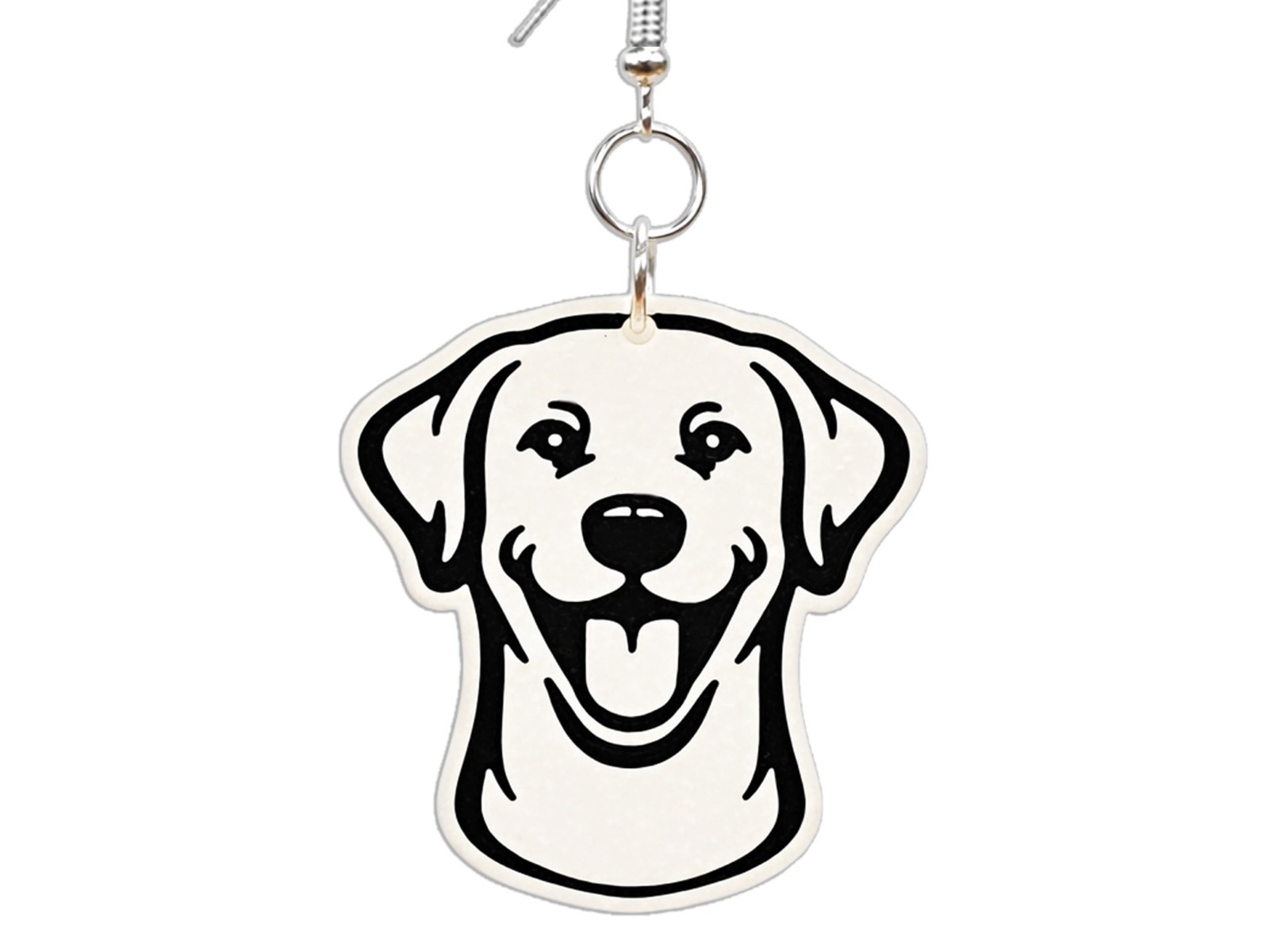 Labrador Earrings Lightweight Dog Jewelry Dangle Pet Lover Gift Handmade USA