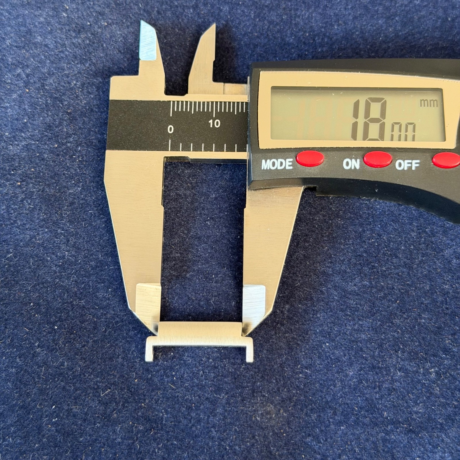 18mm to 20mm Adapters for Casio F91W-1, Watch Band Converters – Stainless Steel