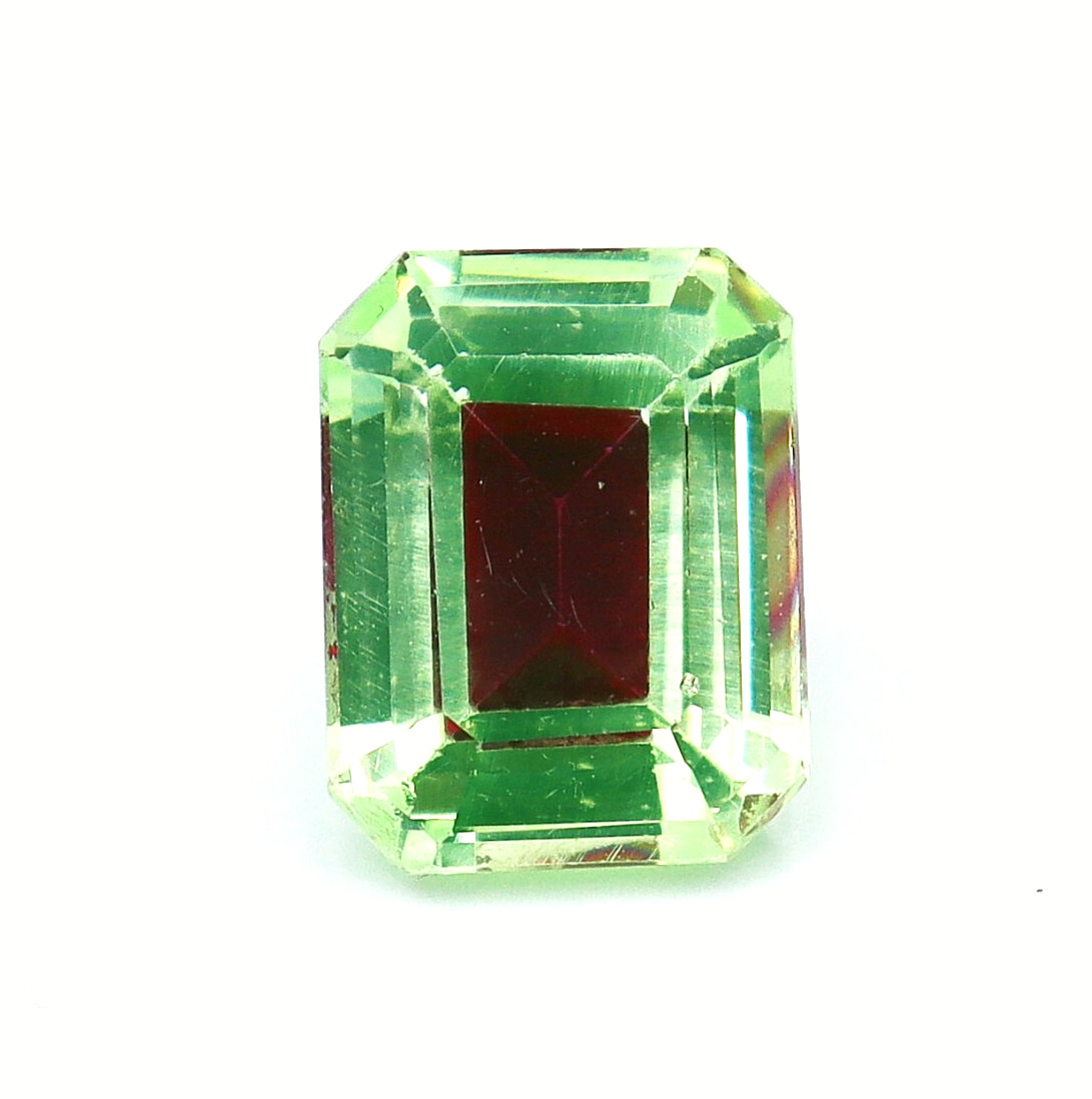 Natural Bi-Color Pitambari Sapphire Emerald 10-12CT Loose Certified Gemstone