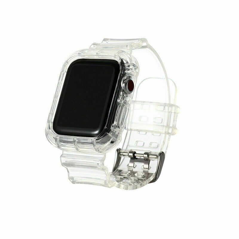 Silicone TPU Sport Watch Band Strap For Apple Watch Series 6/5/4/3/2/1 iwatch SE